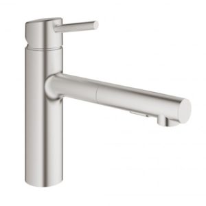 Grohe Concetto kitchen mixer with pull-out spray supersteel (30273DC1)